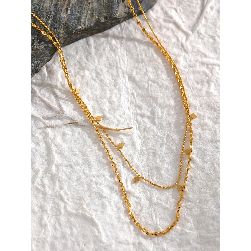 Linea Doppia – Layering Halskette