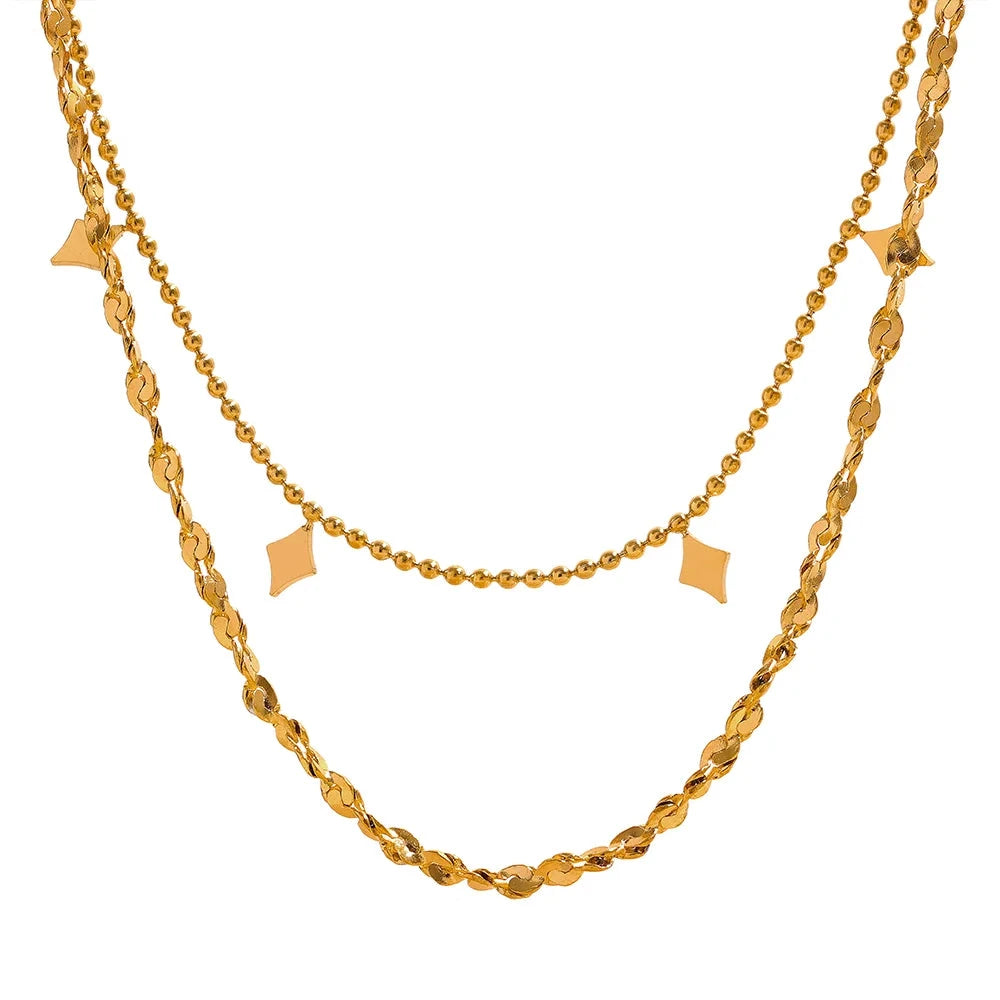 Linea Doppia – Layering Halskette