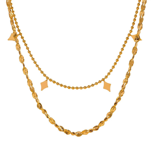Linea Doppia – Layering Halskette