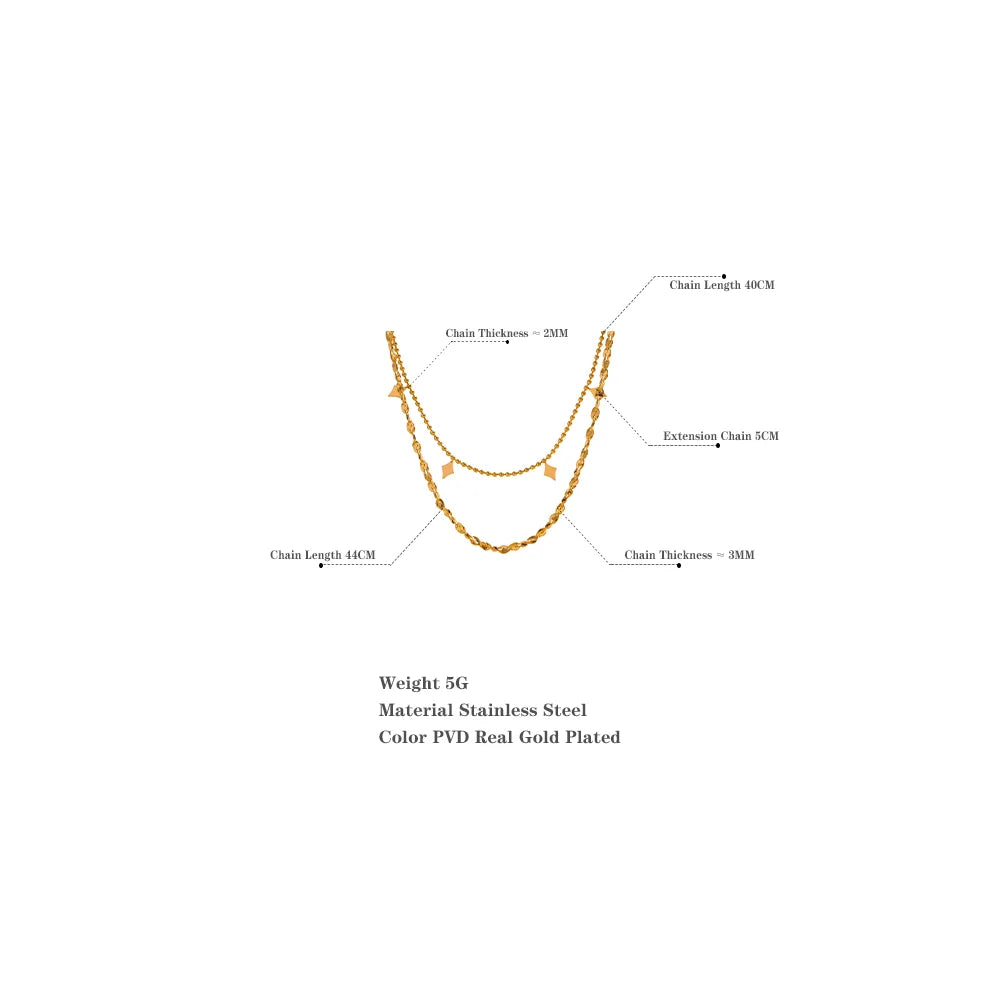Linea Doppia – Layering Halskette