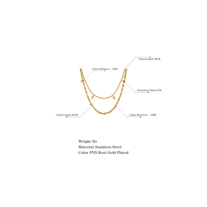 Linea Doppia – Layering Halskette