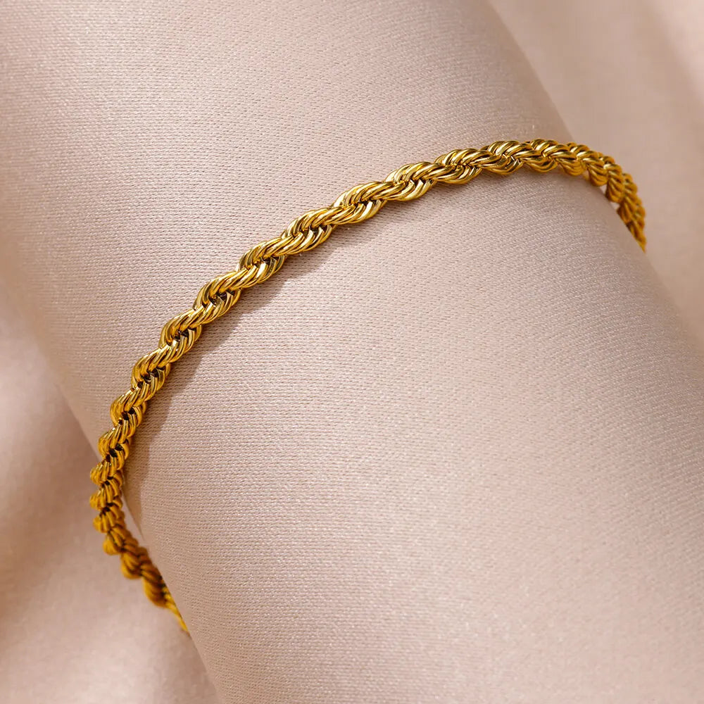 Riviera – Fußkettchen Gold