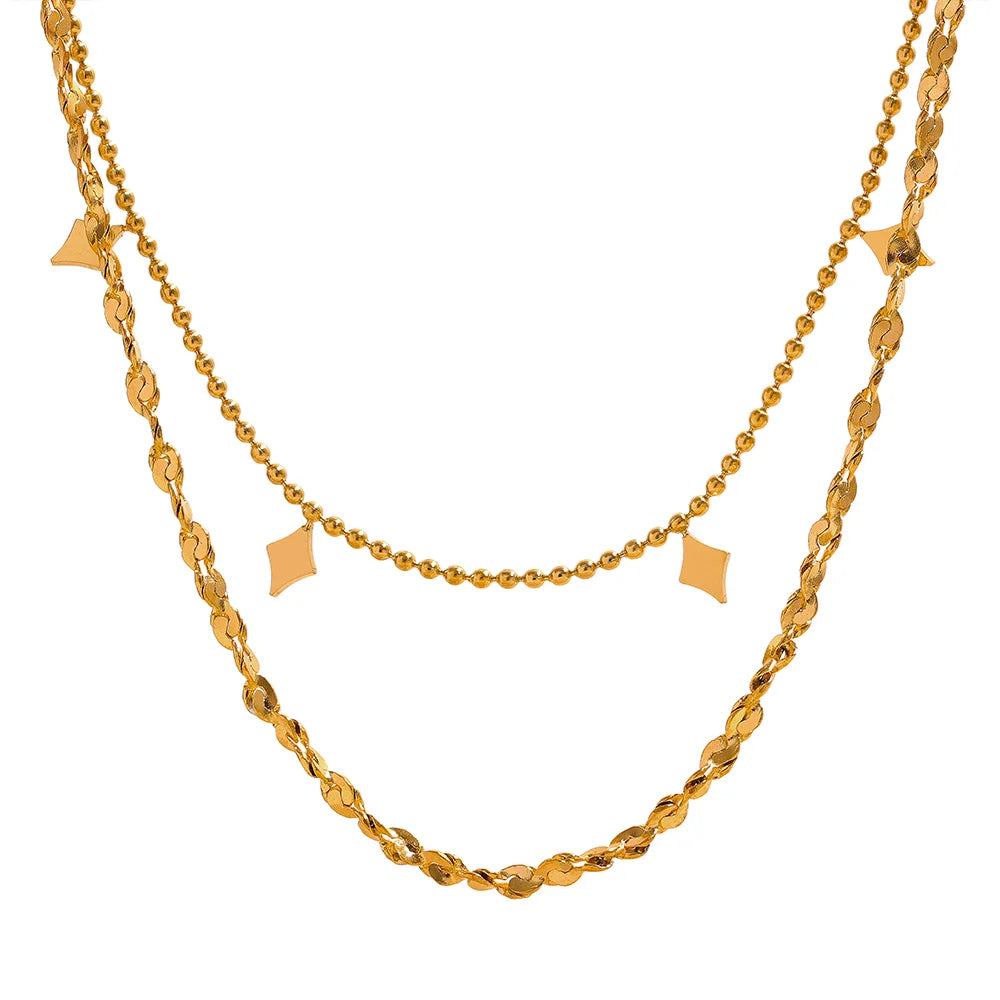 Linea Doppia – Layering Halskette