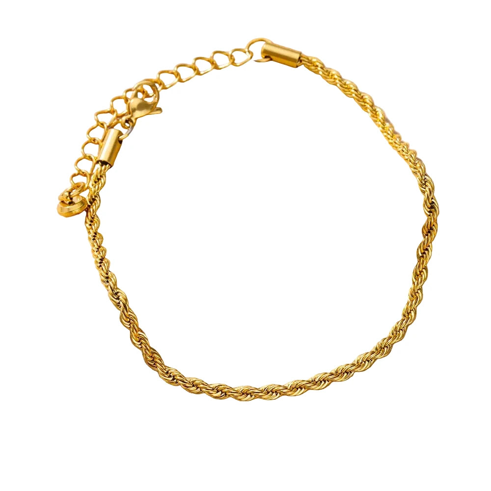 Riviera – Fußkettchen Gold