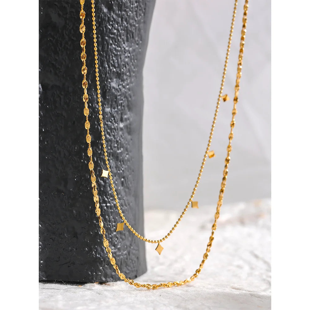 Linea Doppia – Layering Halskette