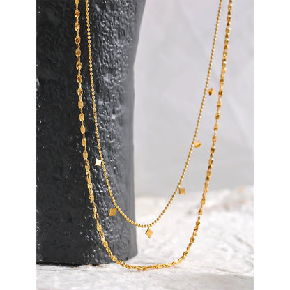 Linea Doppia – Layering Halskette