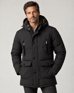 CASARELLE NORD Winterparka – Schwarz, Vorderansicht