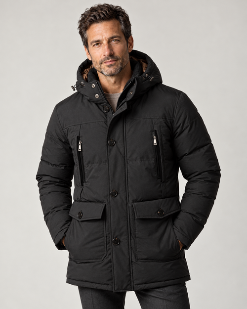 CASARELLE NORD Winterparka – Schwarz, Vorderansicht