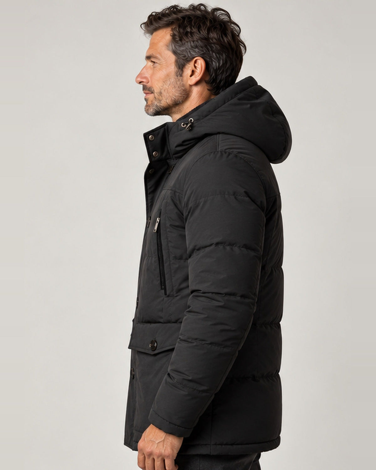 CASARELLE NORD Winterparka – Schwarz, Seitenansicht